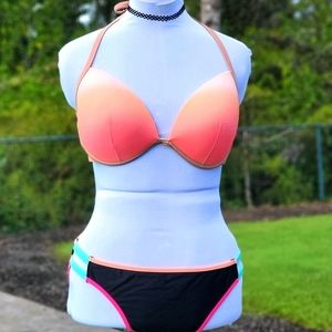 Color Block Bikini sz XL bottom, 38D Top